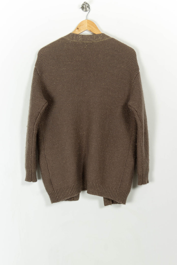 Cardigan Marron - Taille M/38 de la marque Maison 123 | PARAD108557 - Vendu par Paradigme - Image 4