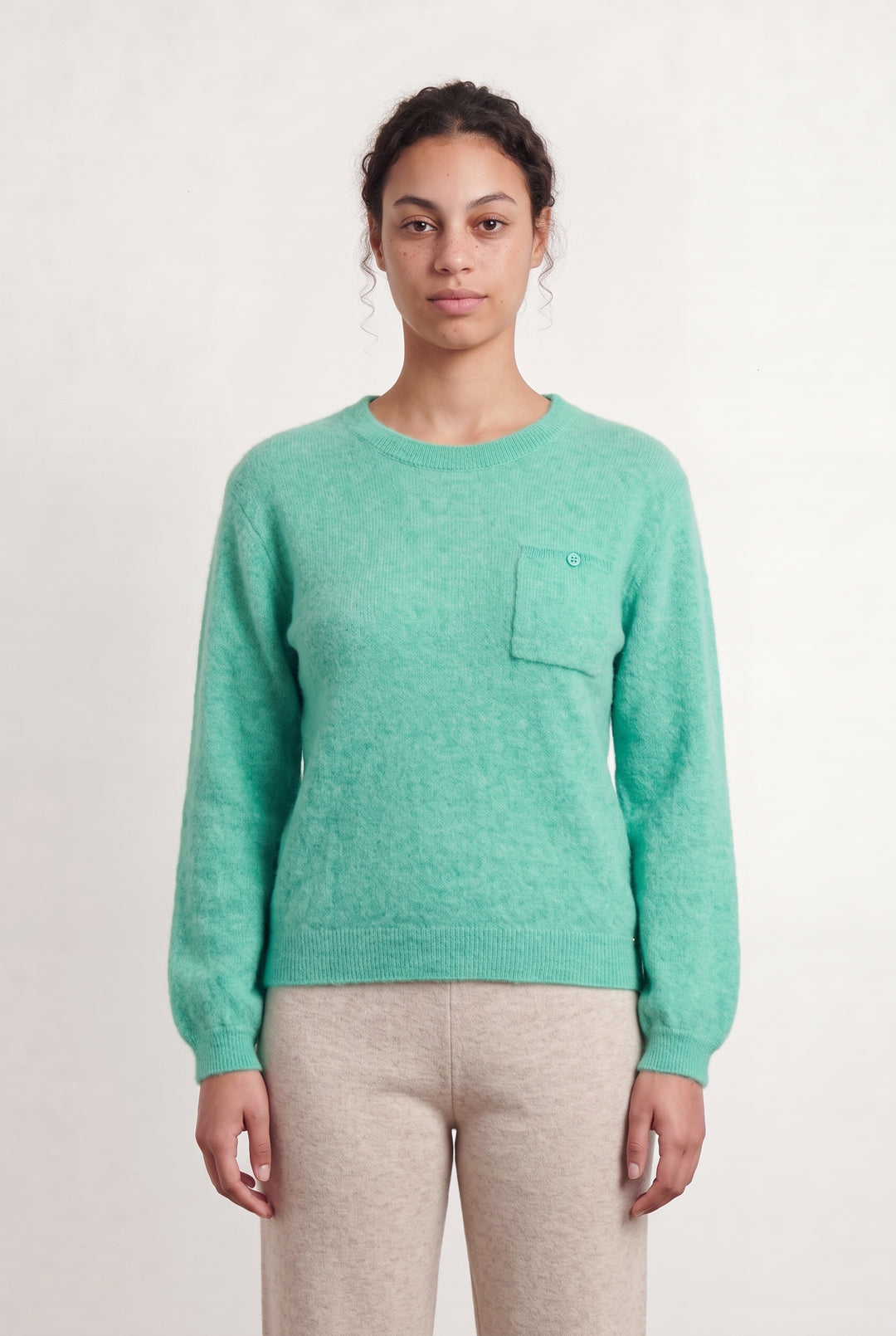 Pull Vert - Taille L/40 de la marque Des petits hauts | PARAD108558 - Vendu par Paradigme - Image 1