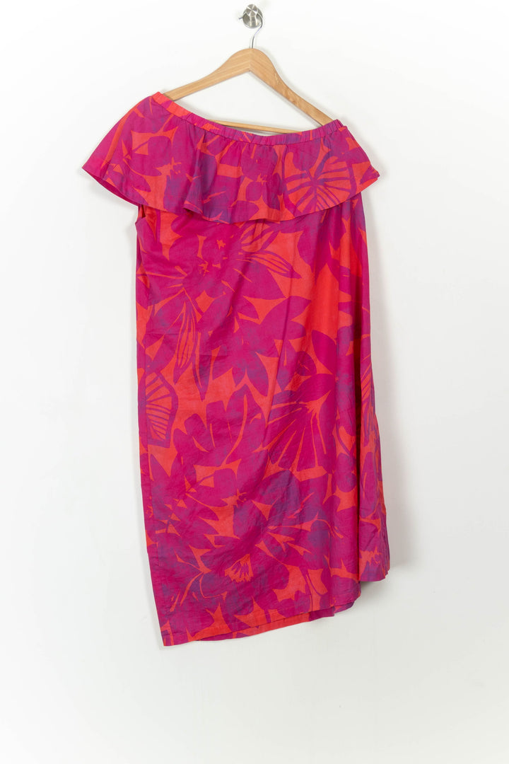 Robe Bardot Rose et Orange - Taille L/40 de la marque Caroll | PARAD108560 - Vendu par Paradigme - Image 4