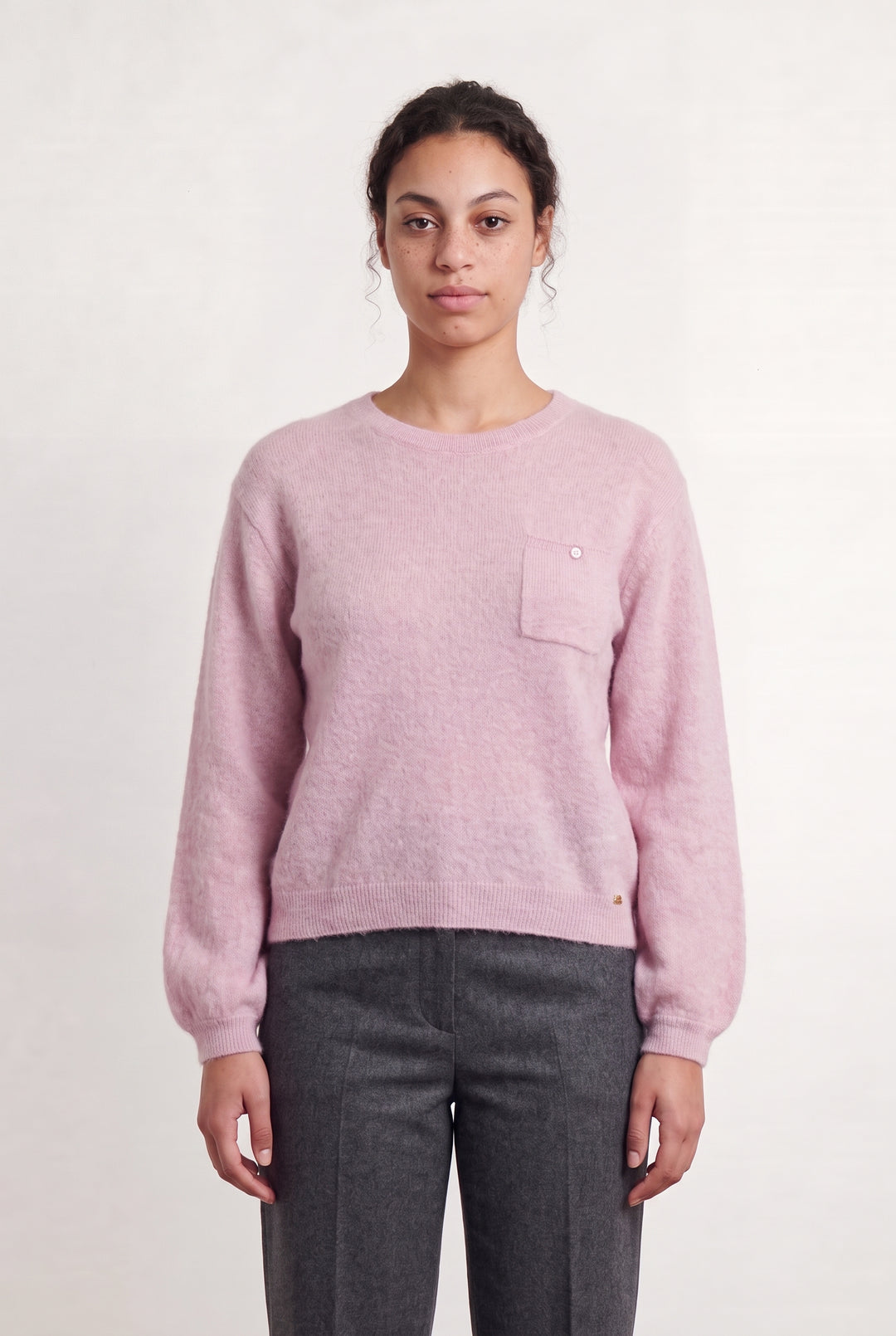 Pull Rose - Taille L/40 de la marque Des petits hauts | PARAD108564 - Vendu par Paradigme - Image 1
