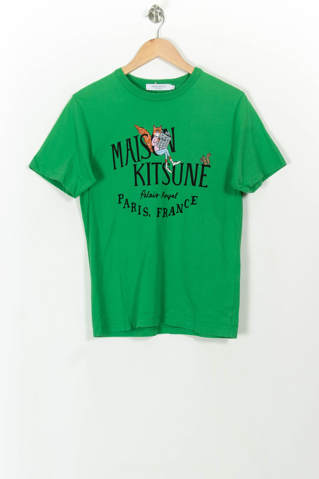 Tee-shirt Vert - Taille XS/34 de la marque Maison Kitsuné | PARAD108568 - Vendu par Paradigme - Image 2