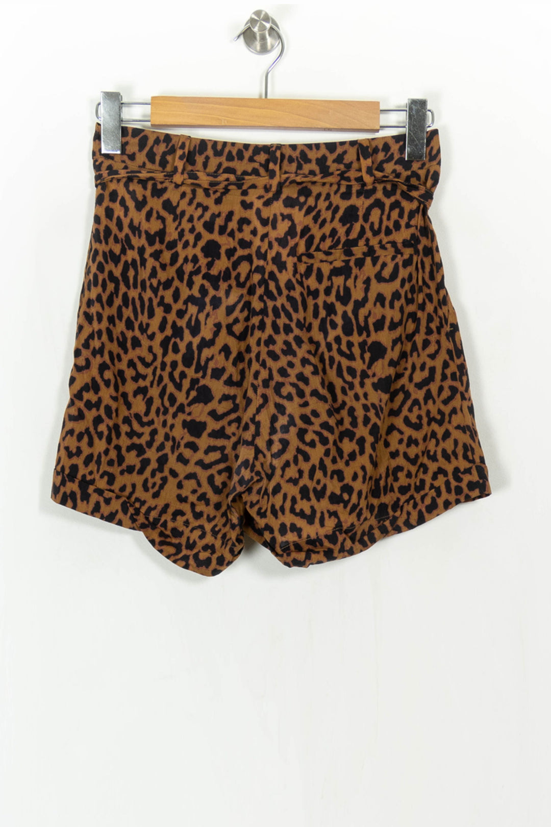 Short Léopard Marron et Noir - Taille XS/34 de la marque Essentiel Antwerp | PARAD108569 - Vendu par Paradigme - Image 4