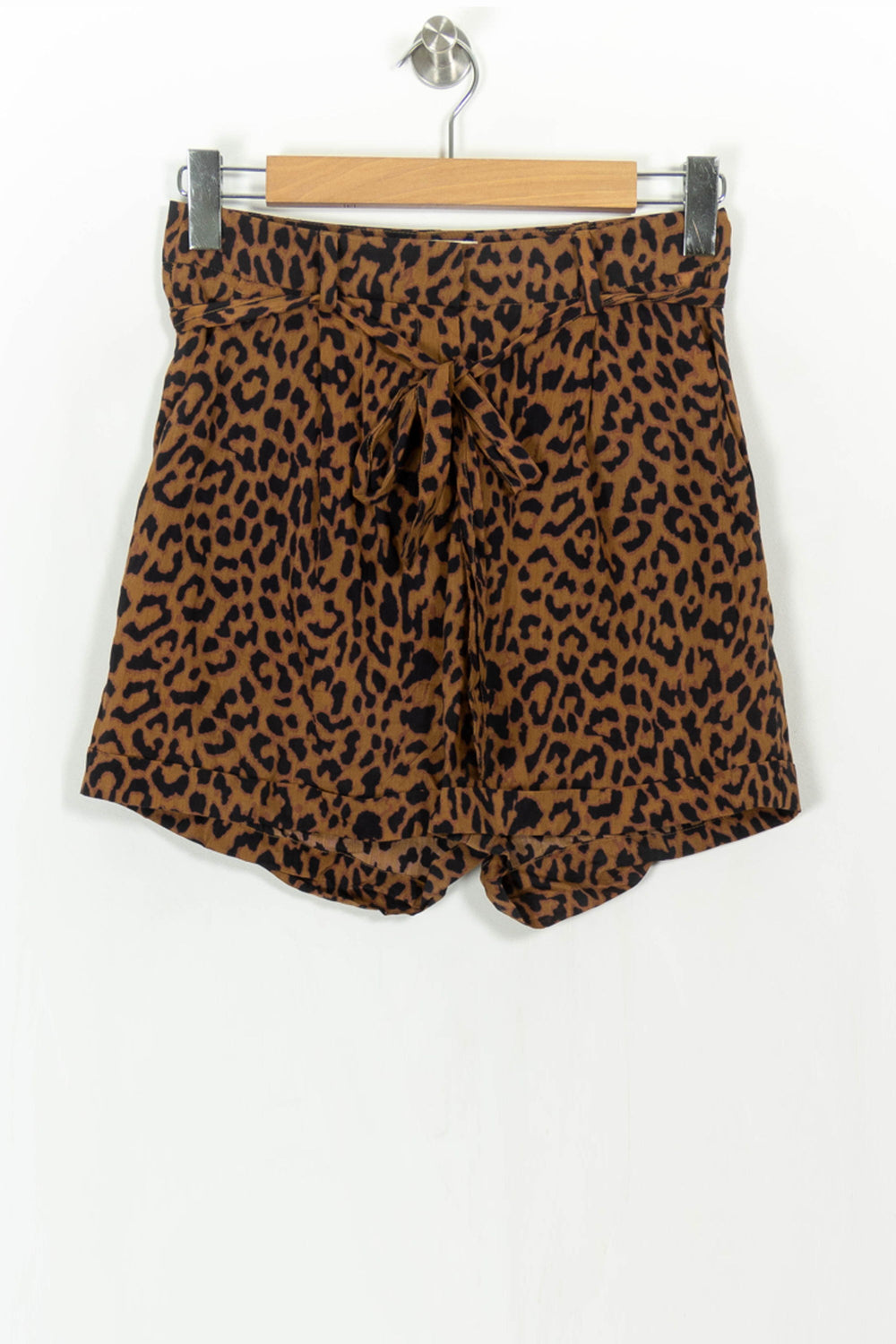 Short Léopard Marron et Noir - Taille XS/34 de la marque Essentiel Antwerp | PARAD108569 - Vendu par Paradigme - Image 2