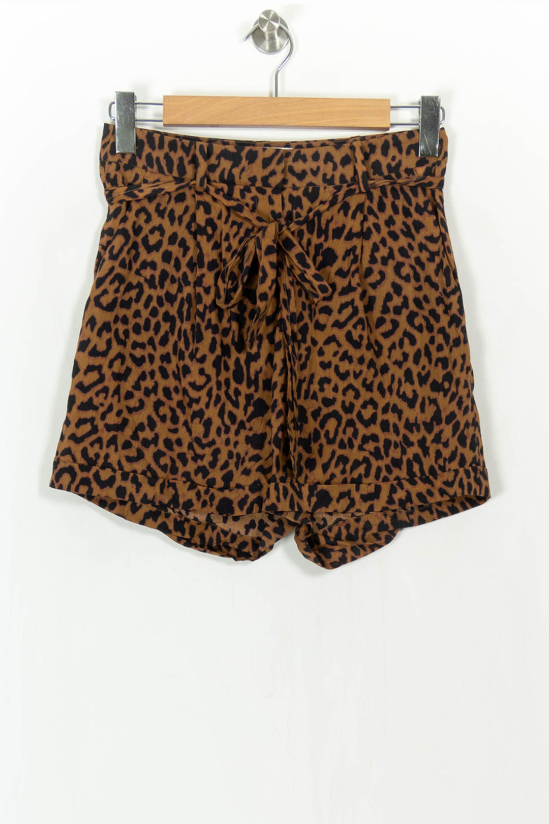 Short Léopard Marron et Noir - Taille XS/34 de la marque Essentiel Antwerp | PARAD108569 - Vendu par Paradigme - Image 2