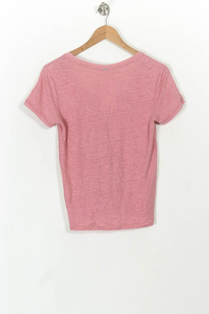 Tee-shirt Rose - Taille S/36 de la marque IKKS | PARAD108572 - Vendu par Paradigme - Image 4