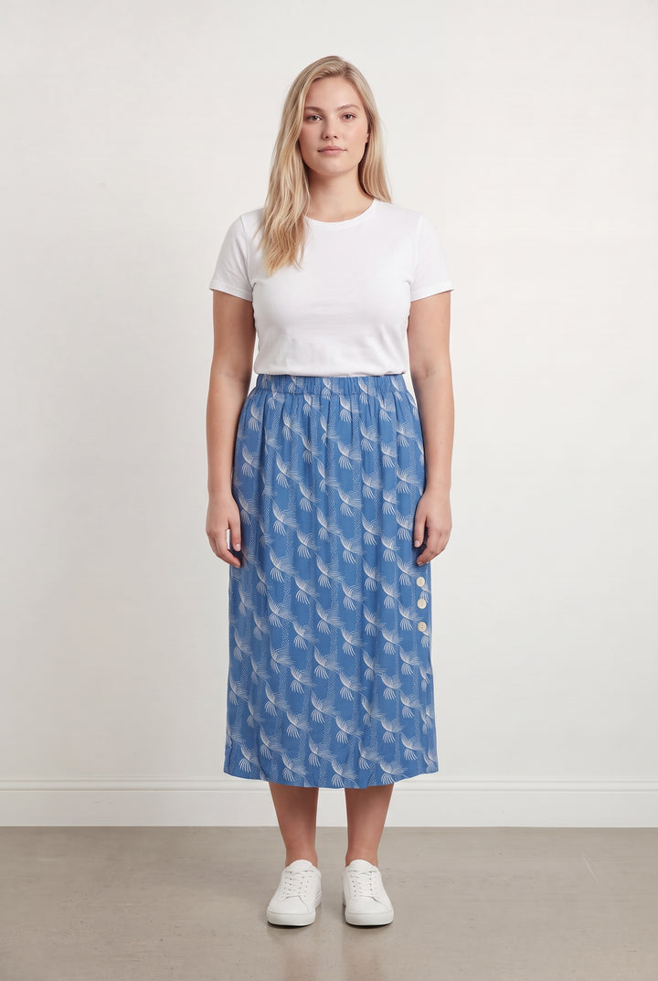 Jupe Longue Bleue et Blanche - Taille XL/42 de la marque Des petits hauts | PARAD108574 - Vendu par Paradigme - Image 1