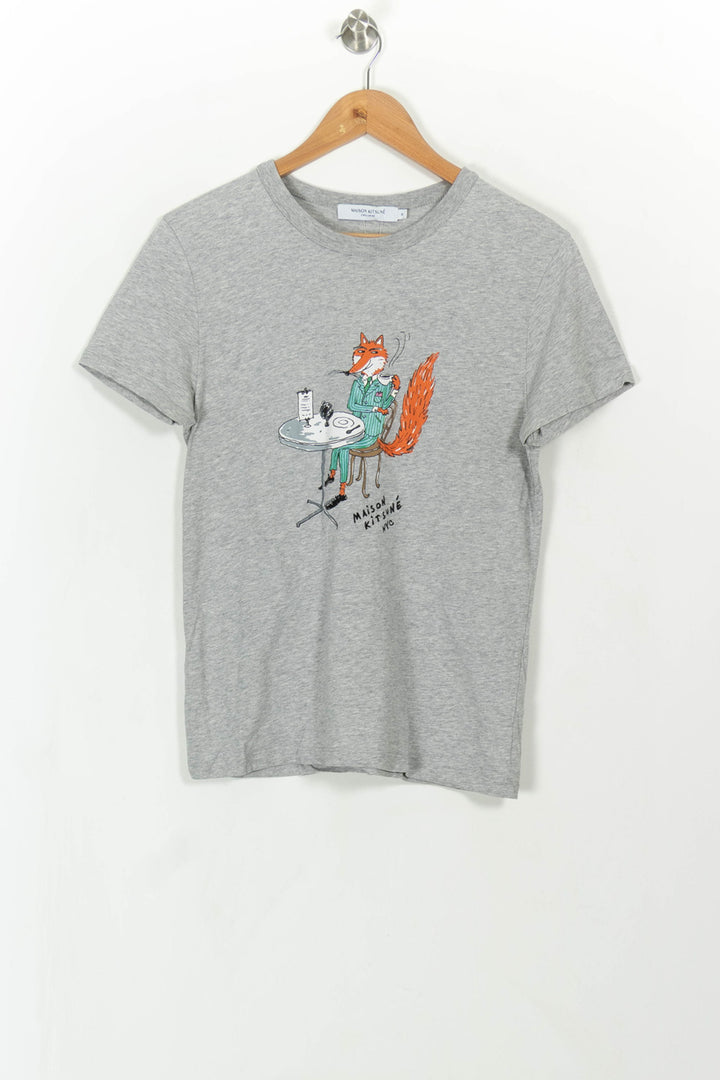 Tee-shirt Gris - Taille M/38 de la marque Maison Kitsuné | PARAD108575 - Vendu par Paradigme - Image 2