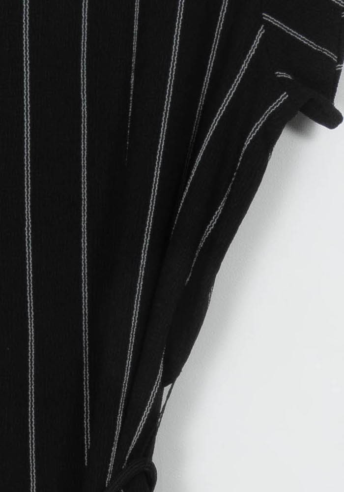 Robe Longue Noire et Blanche - Taille XS/34 de la marque La Fée Maraboutée | PARAD108579 - Vendu par Paradigme - Image 3
