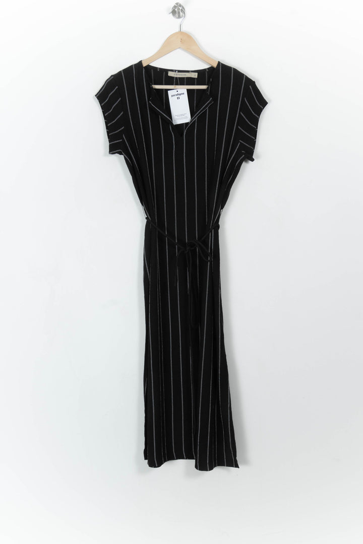 Robe Longue Noire et Blanche - Taille XS/34 de la marque La Fée Maraboutée | PARAD108579 - Vendu par Paradigme - Image 2