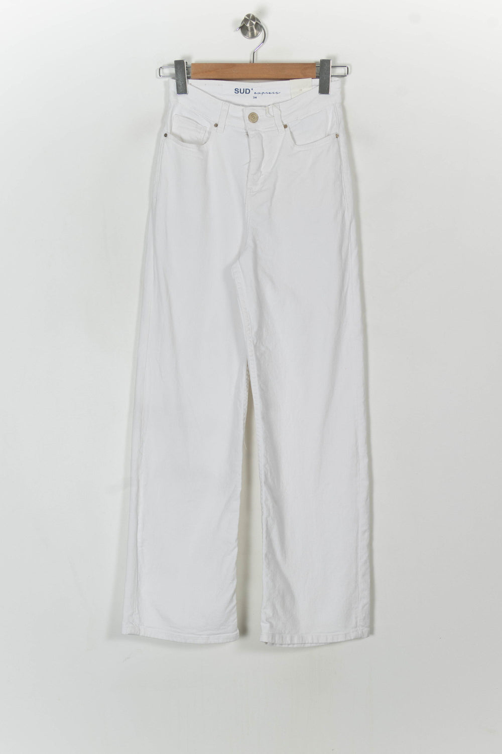Jean Blanc - Taille XS/34 de la marque Sud express | PARAD108581 - Vendu par Paradigme - Image 2
