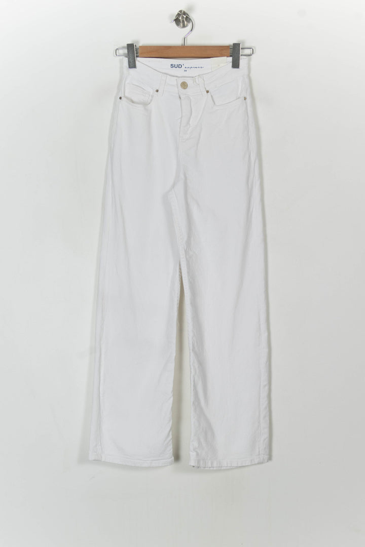 Jean Blanc - Taille XS/34 de la marque Sud express | PARAD108581 - Vendu par Paradigme - Image 2