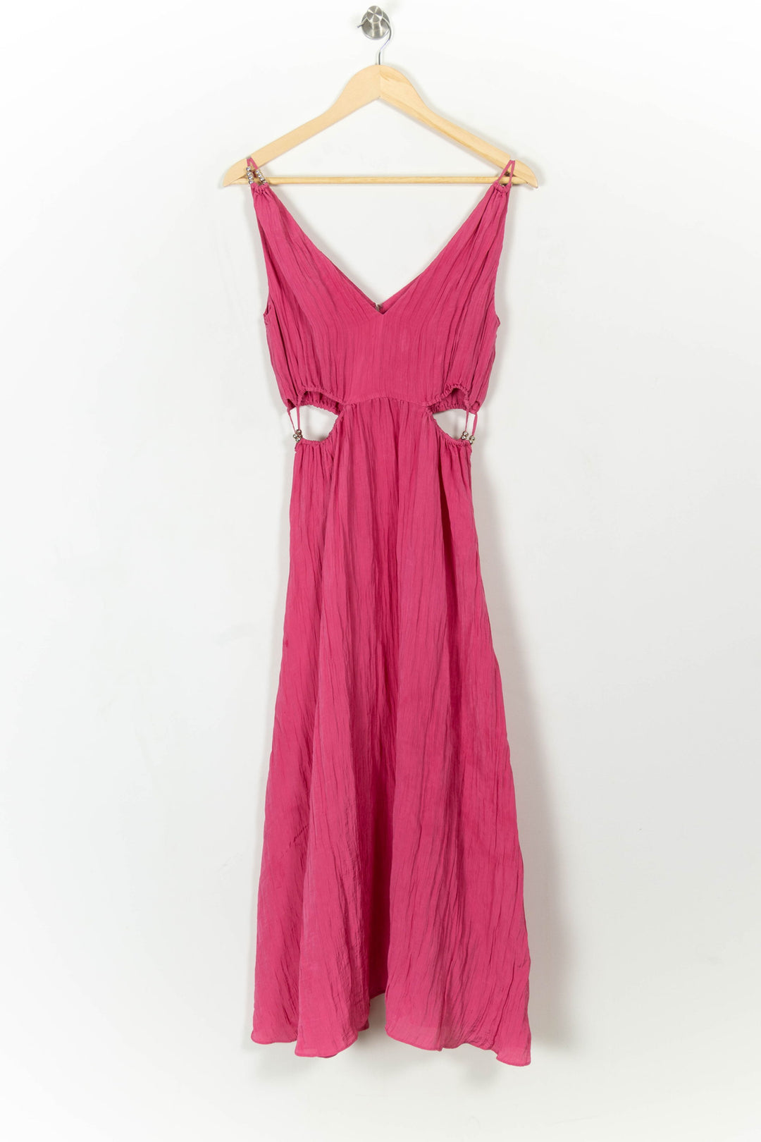 Robe Midi Rose - Taille S/36 de la marque Maje | PARAD108582 - Vendu par Paradigme - Image 4