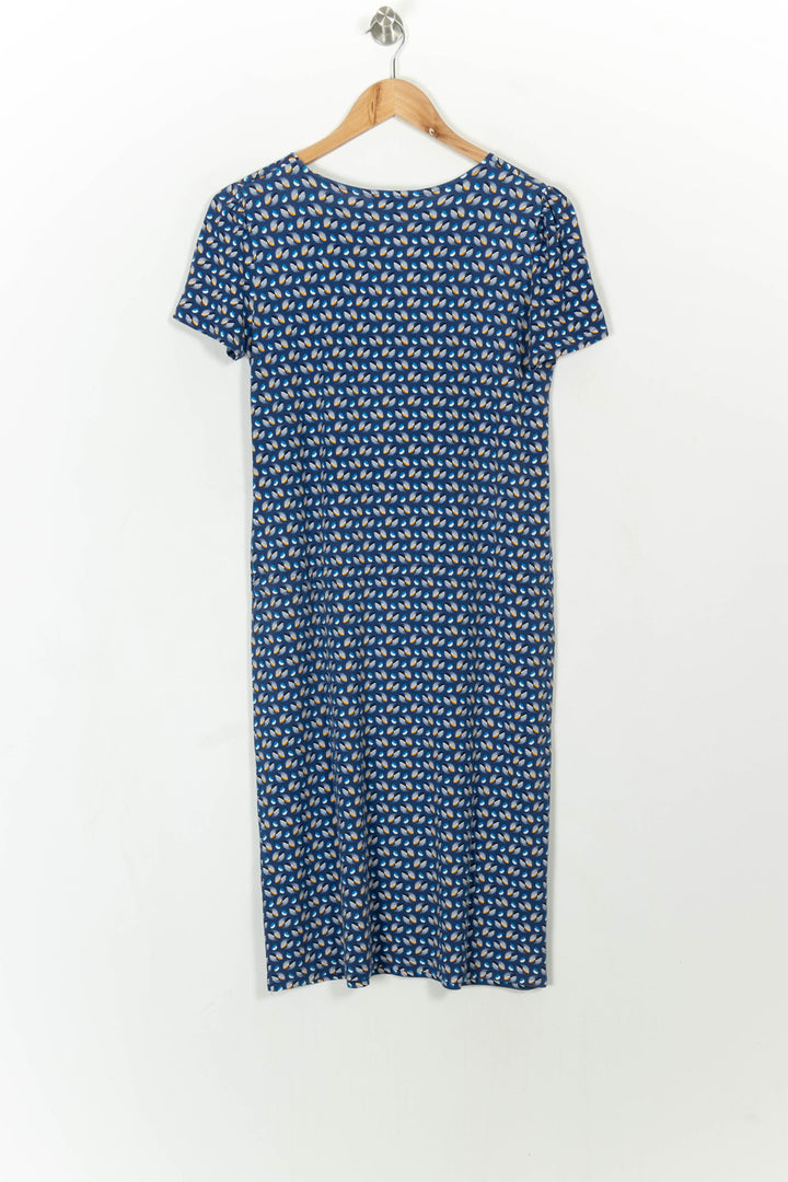 Robe Midi Bleue et Blanche - Taille S/36 de la marque Agnès b. | PARAD108587 - Vendu par Paradigme - Image 4