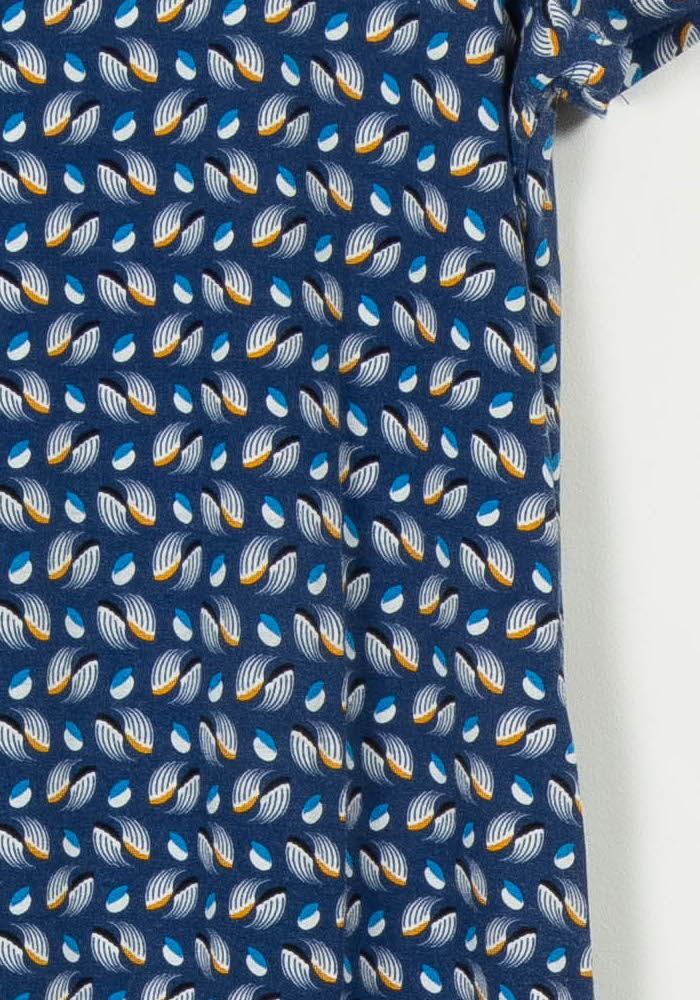 Robe Midi Bleue et Blanche - Taille S/36 de la marque Agnès b. | PARAD108587 - Vendu par Paradigme - Image 3
