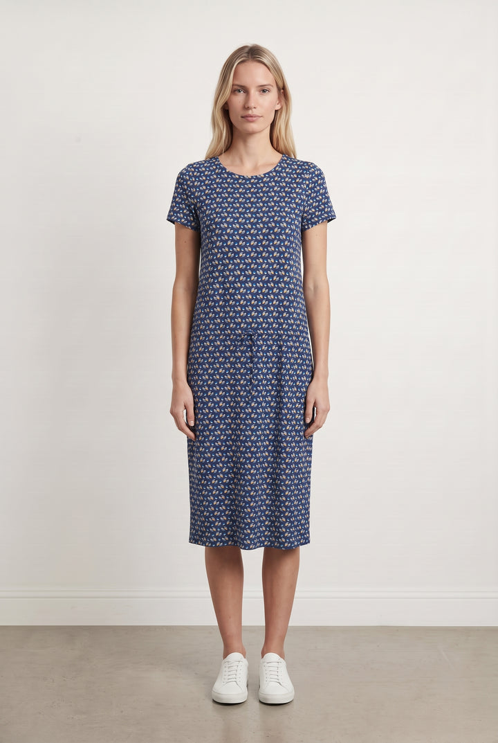 Robe Midi Bleue et Blanche - Taille S/36 de la marque Agnès b. | PARAD108587 - Vendu par Paradigme - Image 1
