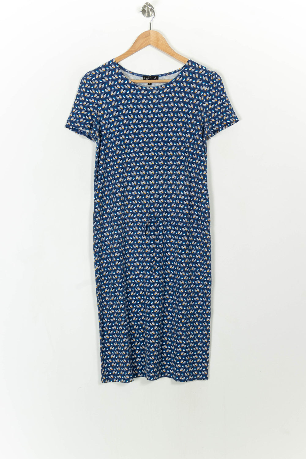 Robe Midi Bleue et Blanche - Taille S/36 de la marque Agnès b. | PARAD108587 - Vendu par Paradigme - Image 2