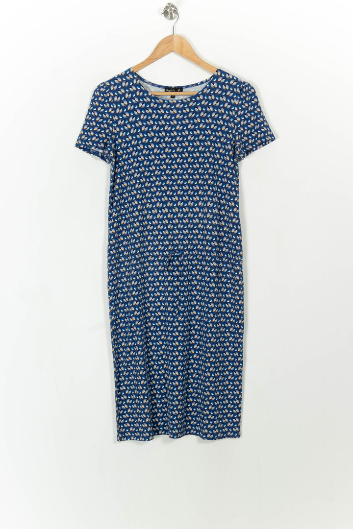Robe Midi Bleue et Blanche - Taille S/36 de la marque Agnès b. | PARAD108587 - Vendu par Paradigme - Image 2