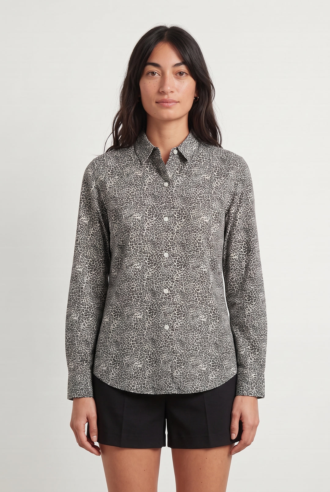 Chemise Noire et Blanche - Taille S/36 de la marque Agnès b. | PARAD108589 - Vendu par Paradigme - Image 1