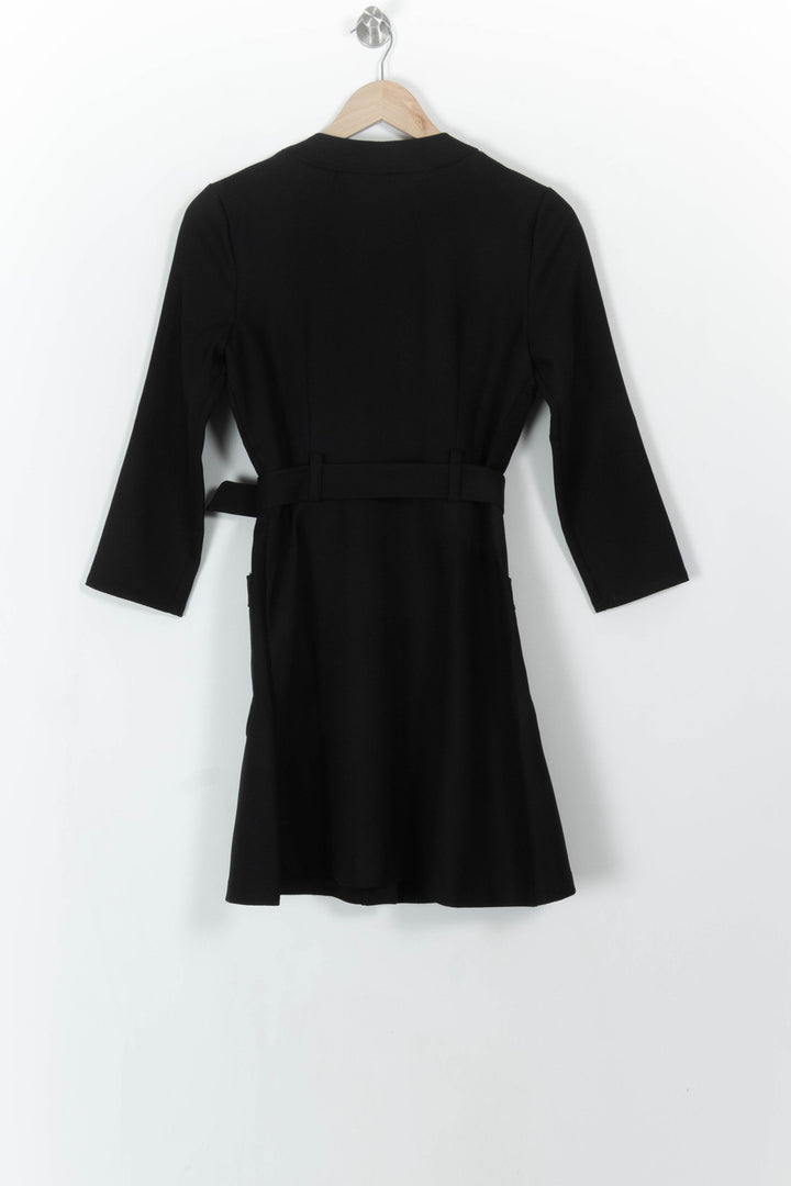 Robe Chemise Noire - Taille S/36 de la marque Claudie Pierlot | PARAD108590 - Vendu par Paradigme - Image 4