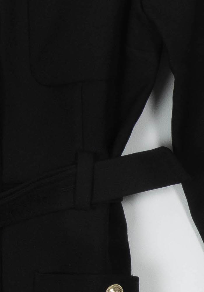 Robe Chemise Noire - Taille S/36 de la marque Claudie Pierlot | PARAD108590 - Vendu par Paradigme - Image 3