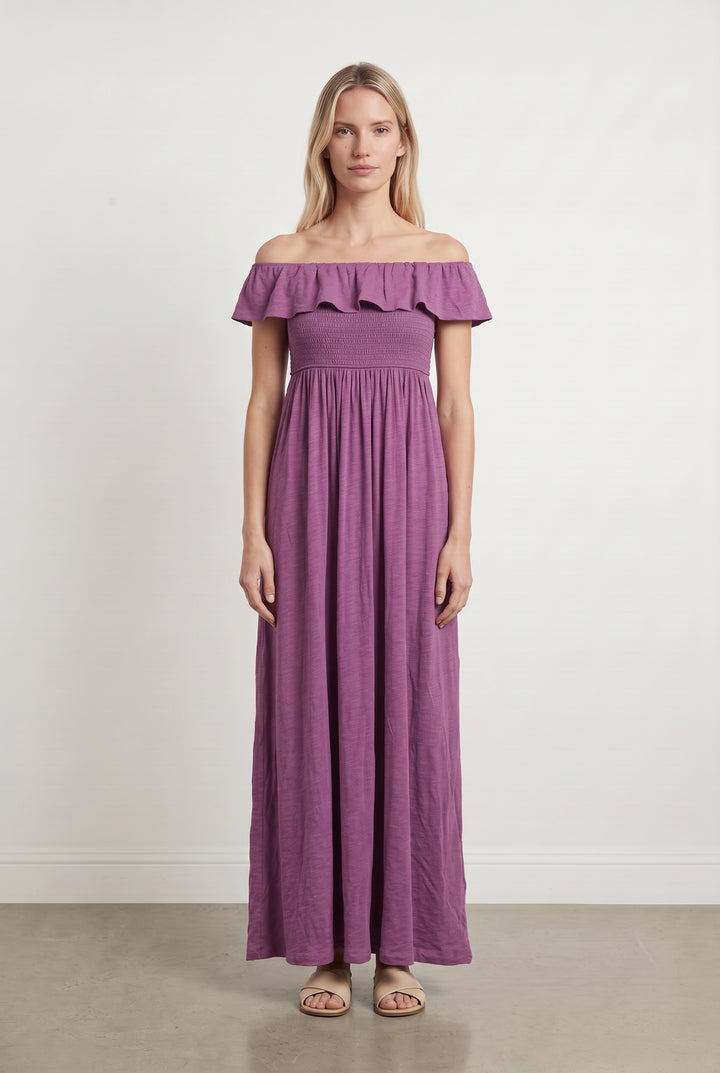 Robe Longue Violette - Taille S/36 de la marque ba&sh | PARAD108593 - Vendu par Paradigme - Image 1