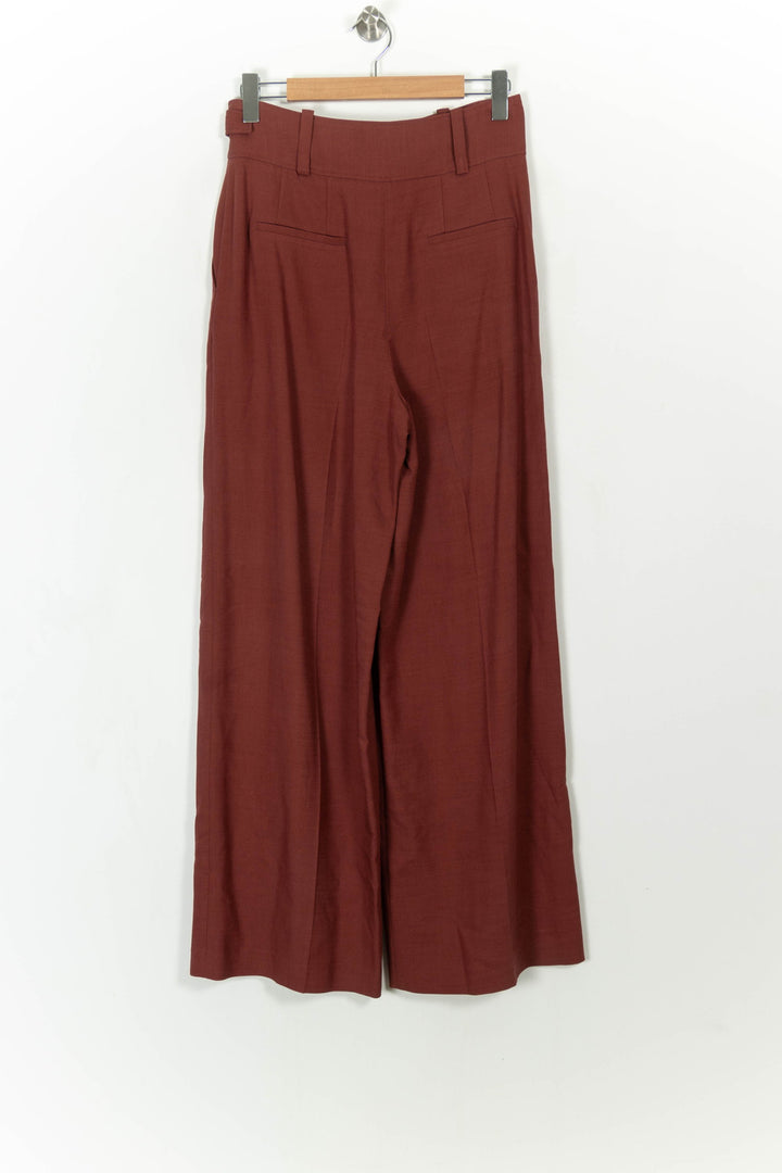 Pantalon Large Bordeaux - Taille L/40 de la marque Sézane | PARAD108595 - Vendu par Paradigme - Image 4