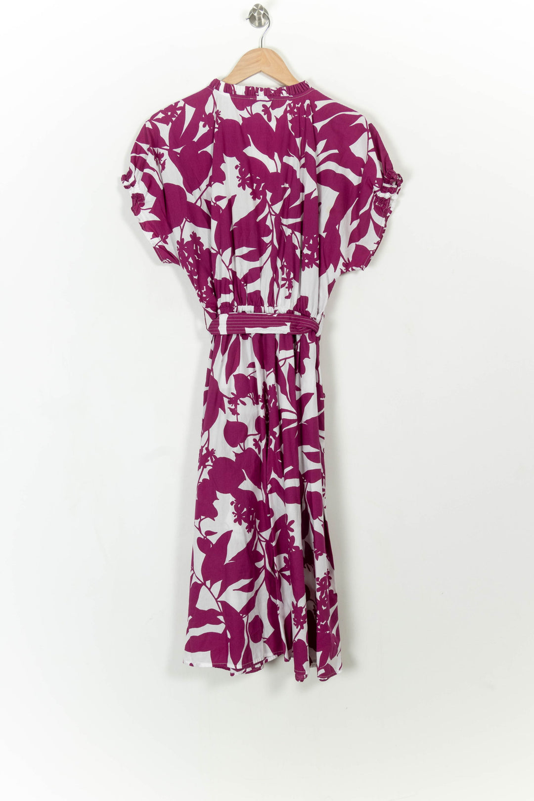 Robe Midi Violette et Blanche - Taille XL/42 de la marque Caroll | PARAD108597 - Vendu par Paradigme - Image 4