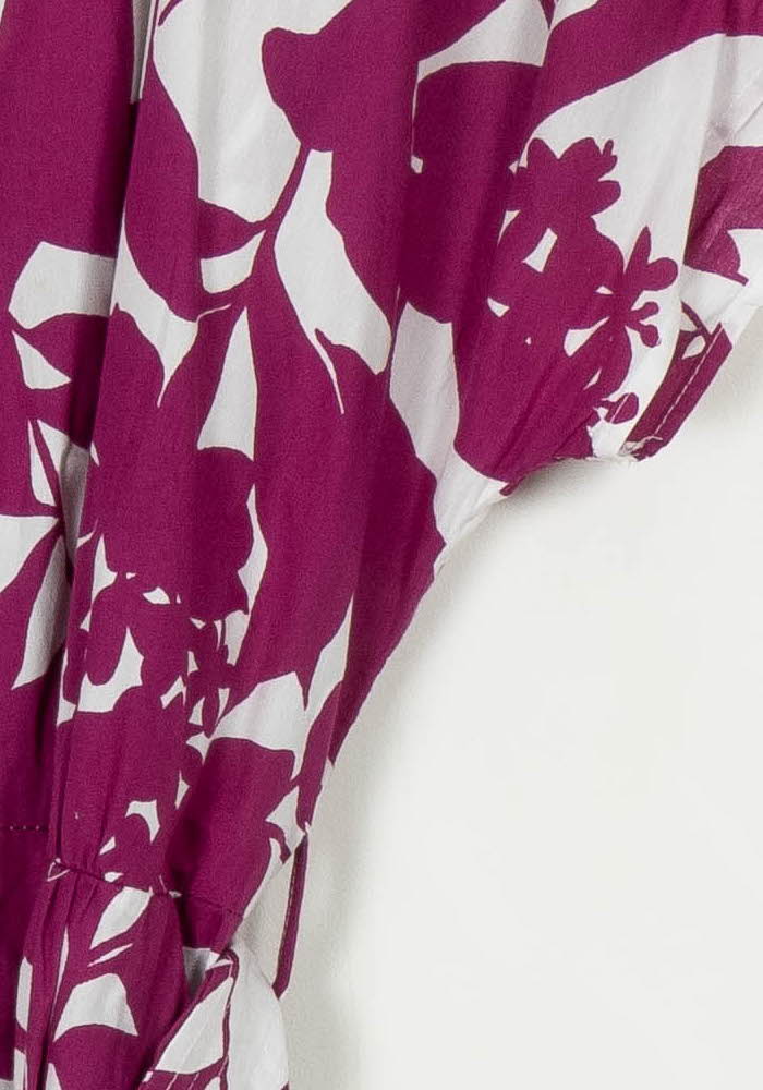 Robe Midi Violette et Blanche - Taille XL/42 de la marque Caroll | PARAD108597 - Vendu par Paradigme - Image 3