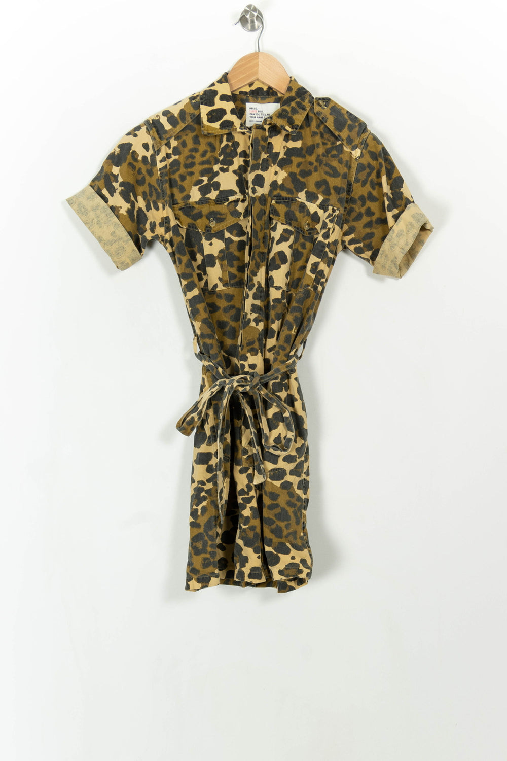 Combishort Beige et Noir - Taille S/36 de la marque Léon & Harper | PARAD108598 - Vendu par Paradigme - Image 2