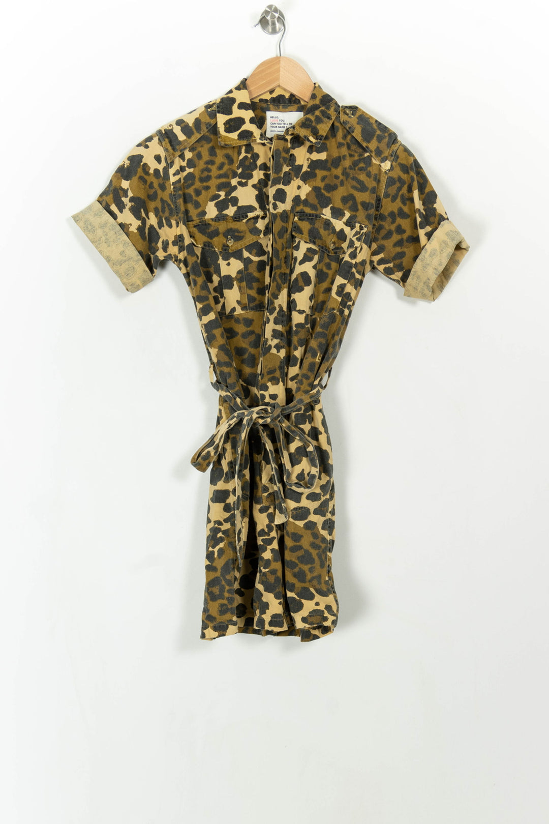 Combishort Beige et Noir - Taille S/36 de la marque Léon & Harper | PARAD108598 - Vendu par Paradigme - Image 2