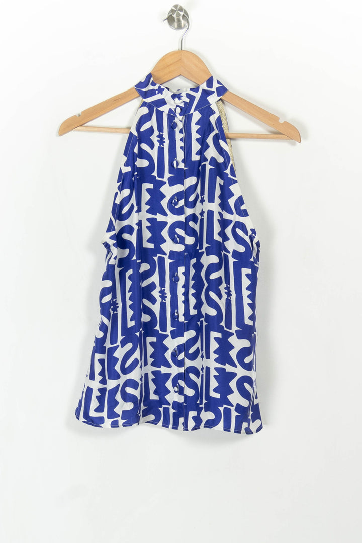 Débardeur Bleu et Blanc - Taille L/40 de la marque Elise Chalmin | PARAD108603 - Vendu par Paradigme - Image 4