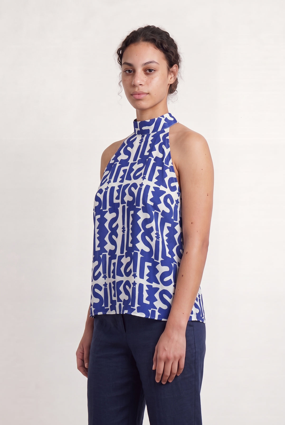 Débardeur Bleu et Blanc - Taille L/40 de la marque Elise Chalmin | PARAD108603 - Vendu par Paradigme - Image 1