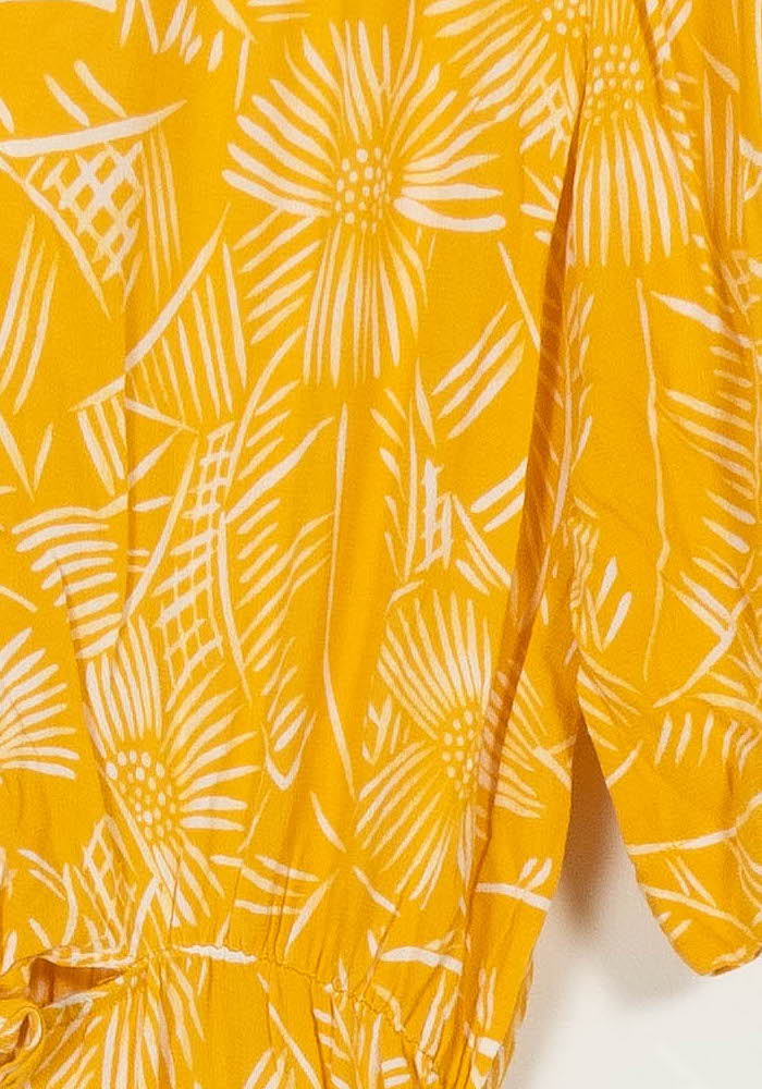 Robe Longue Jaune et Blanche - Taille M/38 de la marque Des petits hauts | PARAD108606 - Vendu par Paradigme - Image 3