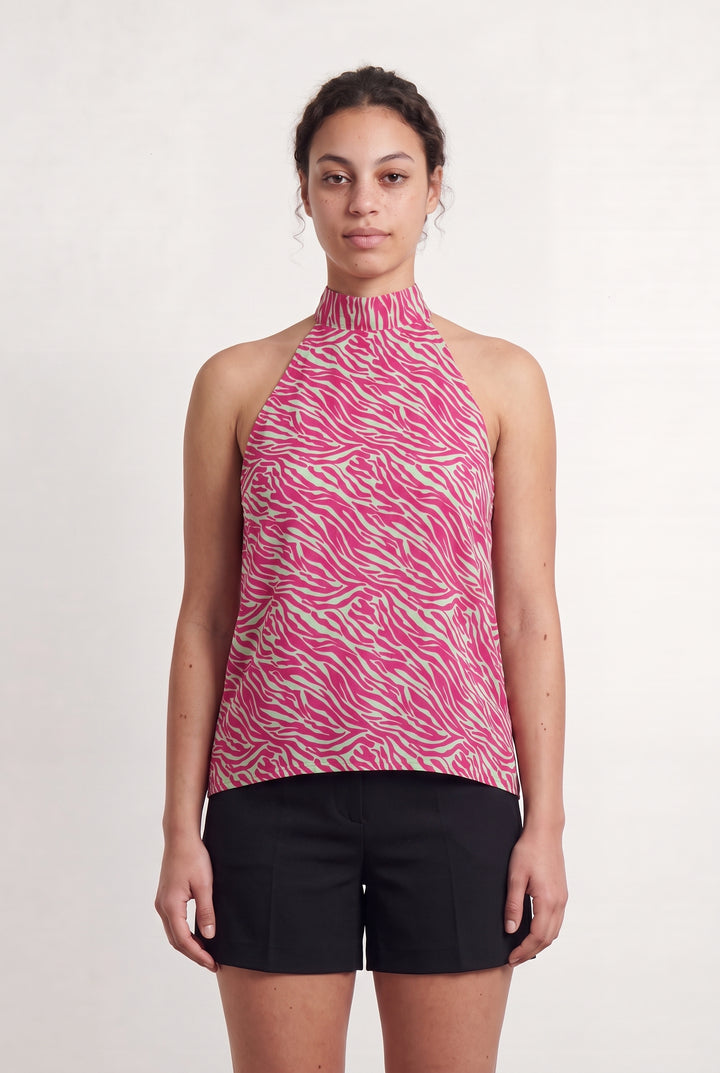 Débardeur Rose et Blanc - Taille L/40 de la marque Elise Chalmin | PARAD108610 - Vendu par Paradigme - Image 1