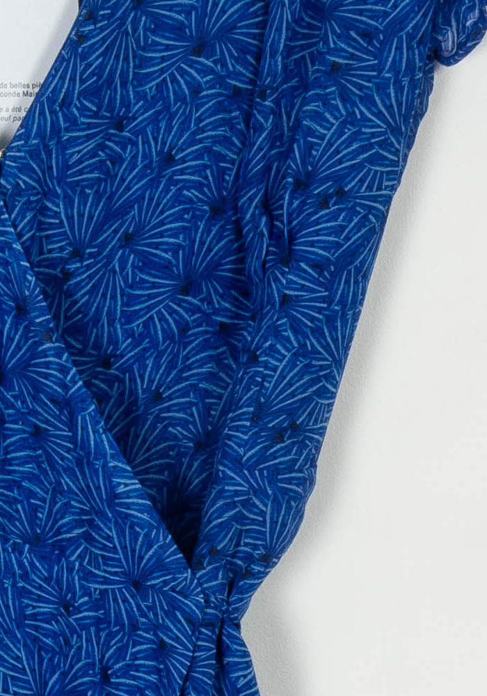 Robe Portefeuille Bleue - Taille L/40 de la marque Soi Paris | PARAD108611 - Vendu par Paradigme - Image 3