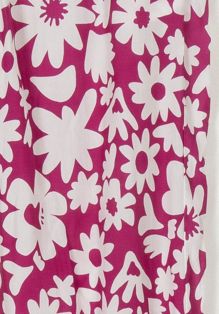 Pantalon Fleuri Rose et Blanc - Taille L/40 de la marque Elise Chalmin | PARAD108612 - Vendu par Paradigme - Image 3