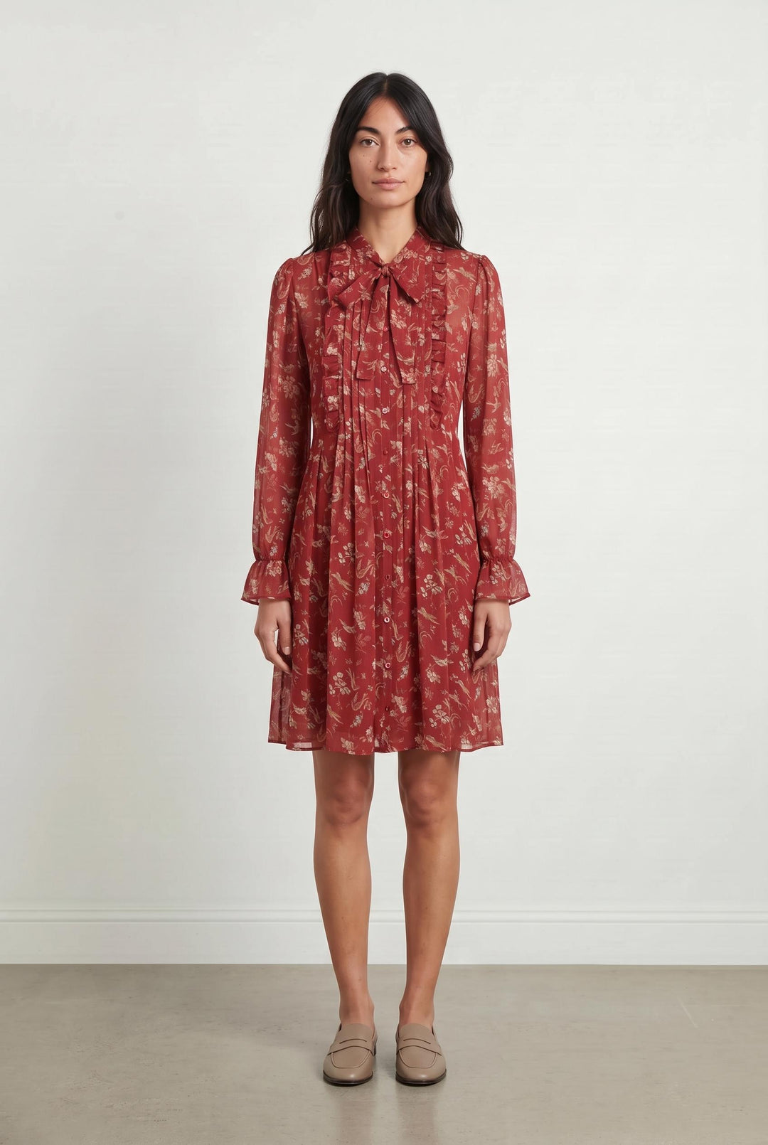 Robe Courte Bordeaux - Taille XS/34