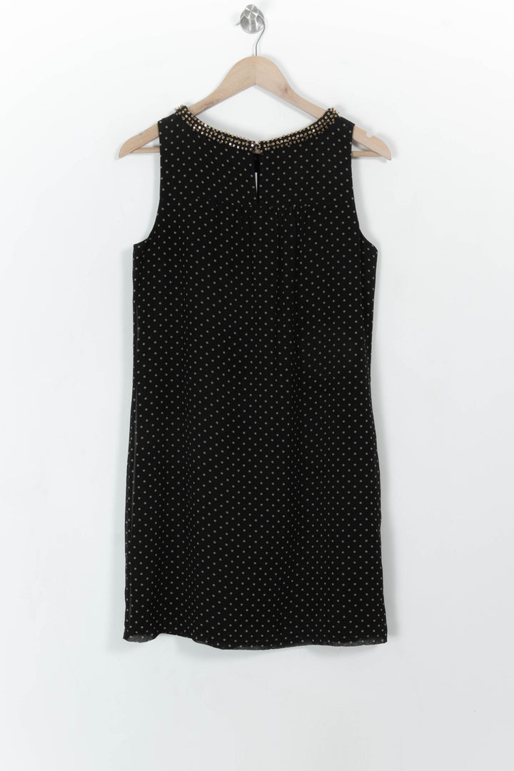 Robe Trapèze Noire à Pois Blancs - Taille M/38 de la marque Maison 123 | PARAD108640 - Vendu par Paradigme - Image 4
