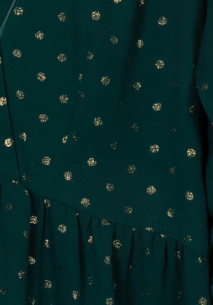 Robe Courte Verte et Dorée - Taille M/38 de la marque Opullence | PARAD108642 - Vendu par Paradigme - Image 3