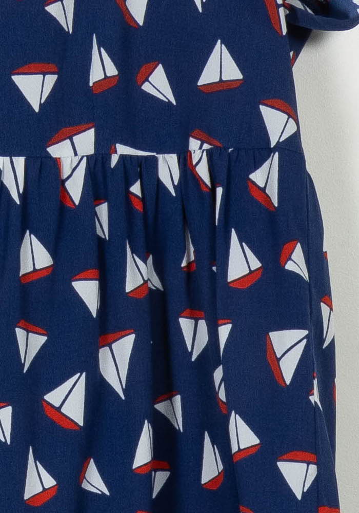 Robe Courte Bleu et Blanc - Taille M/38 de la marque Claudie Pierlot | PARAD108643 - Vendu par Paradigme - Image 3