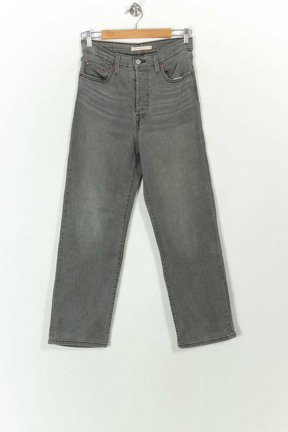 Jean Droit Gris - Taille S/36 de la marque Levi's | PARAD108646 - Vendu par Paradigme - Image 2