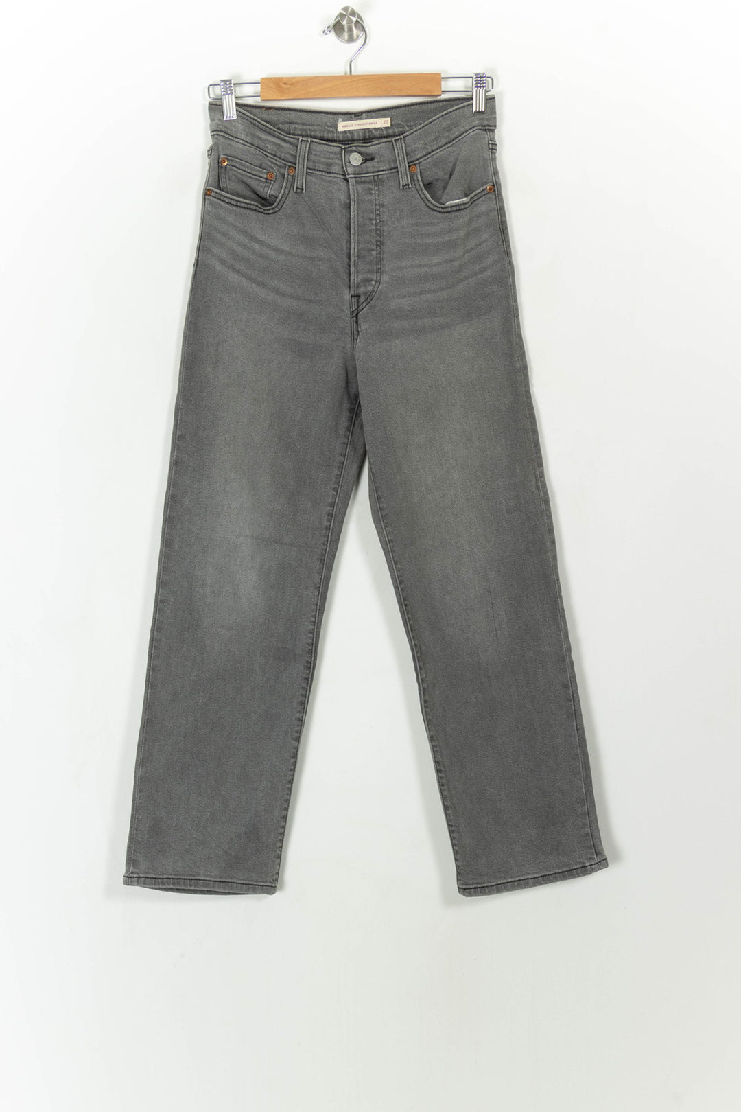 Jean Droit Gris - Taille S/36 de la marque Levi's | PARAD108646 - Vendu par Paradigme - Image 2