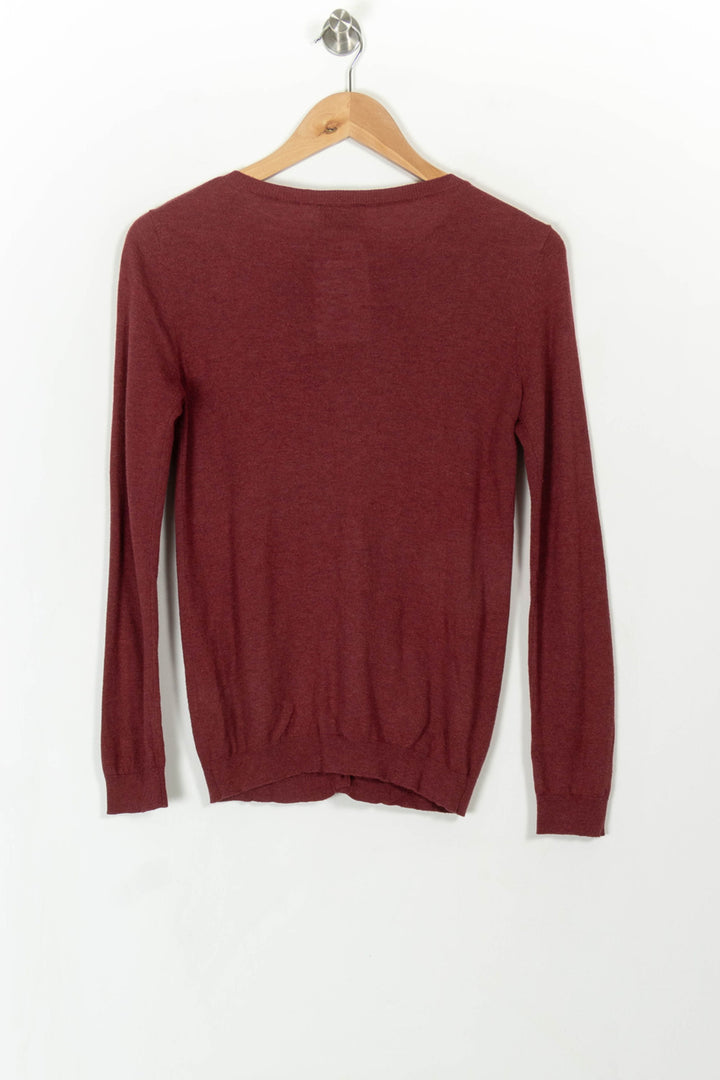 Cardigan Bordeaux - Taille S/36 de la marque Rodier | PARAD108649 - Vendu par Paradigme - Image 4