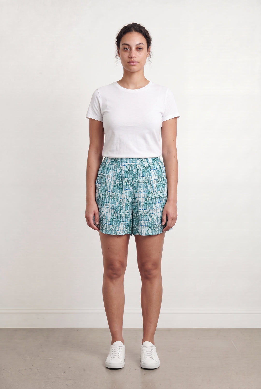 Short Bleu et Vert - Taille L/40 de la marque Caroll | PARAD108651 - Vendu par Paradigme - Image 1
