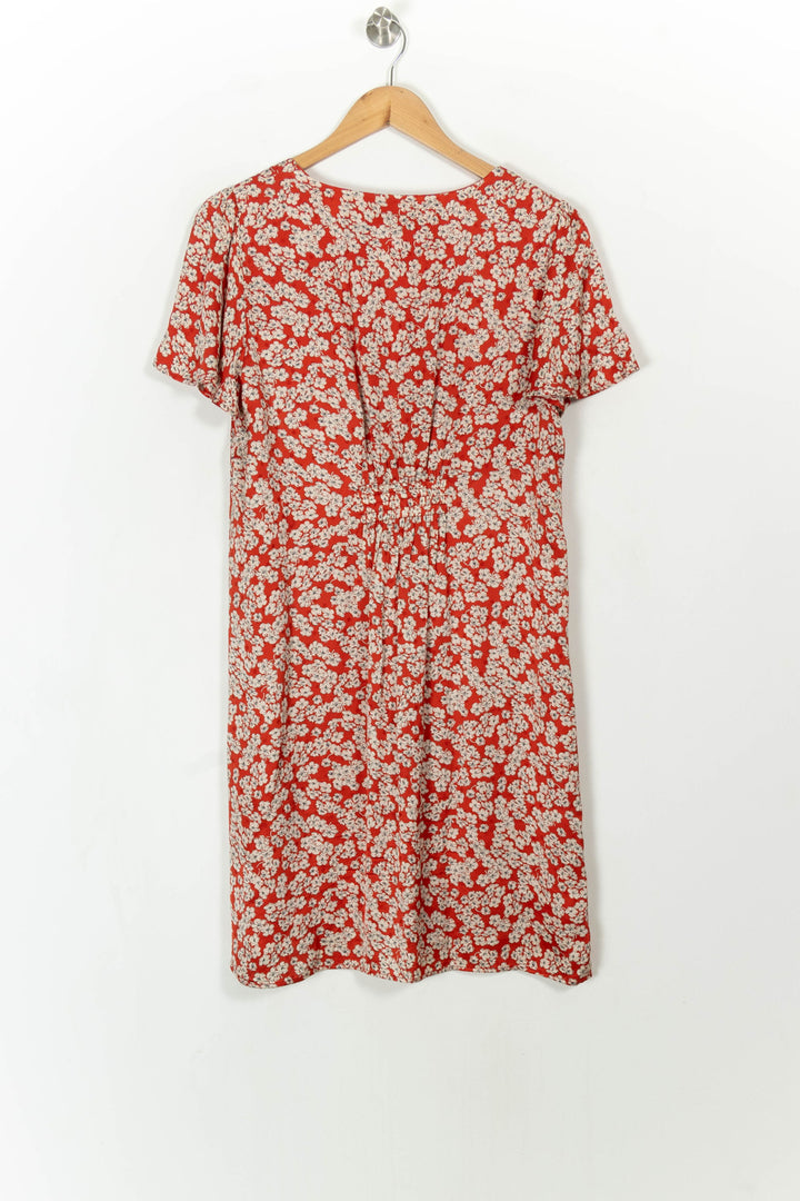 Robe Fleurie Rouge et Blanche - Taille L/40 de la marque Caroll | PARAD108653 - Vendu par Paradigme - Image 4