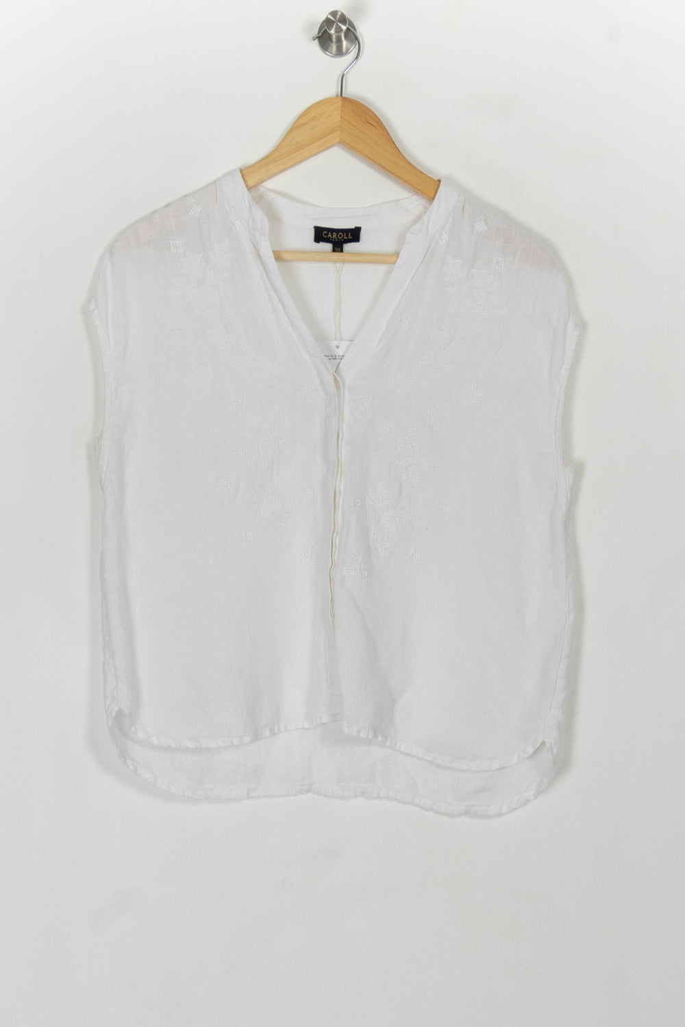 Blouse Blanche - Taille M/38 de la marque Caroll | PARAD108657 - Vendu par Paradigme - Image 2