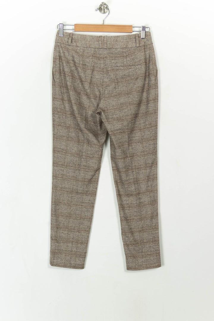 Pantalon Carreaux Beige - Taille M/38 de la marque Caroll | PARAD108658 - Vendu par Paradigme - Image 4