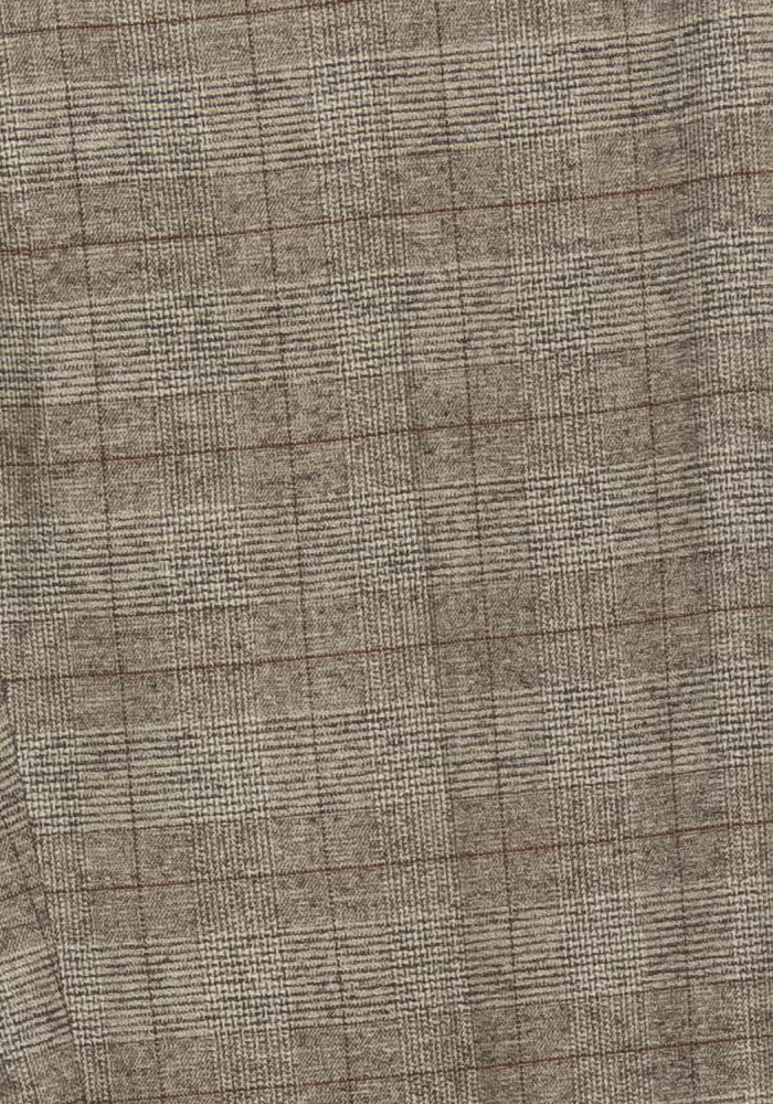 Pantalon Carreaux Beige - Taille M/38 de la marque Caroll | PARAD108658 - Vendu par Paradigme - Image 3
