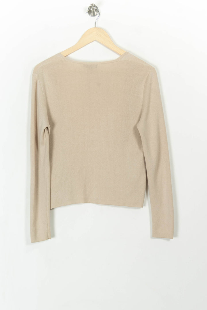 Cardigan Beige - Taille M/38 de la marque Caroll | PARAD108664 - Vendu par Paradigme - Image 5