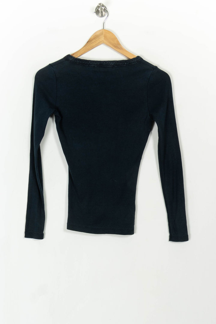 Tee-shirt Manches Longues Bleu - Taille S/36 de la marque Caroll | PARAD108667 - Vendu par Paradigme - Image 4